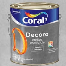 Tinta Decora Efeito Cimento Queimado Tubarão Branco 4,8KG - CORAL