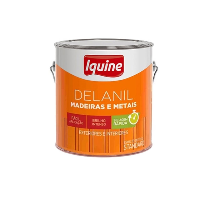 Tinta Esmalte Delanil para Madeiras e Metais cor Marfim 3,6L  - Iquine