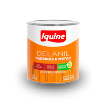 Tinta Esmalte Delanil para Madeiras e Metais cor Vermelho 900ml   - Iquine Tinta Esmalte Delanil para Madeiras e Metais cor Vermelho 900ml   - Iquine