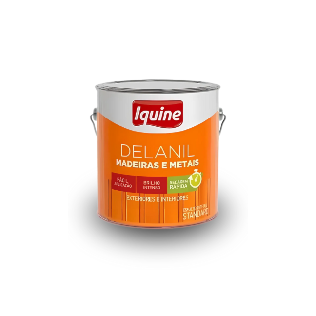 Tinta Esmalte Delanil para Madeiras e Metais Marfim 3,6L - Iquine