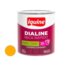 Tinta Esmalte Sintético Brilhante 900ml Dialine Seca Rápido Amrelo - IQUINE