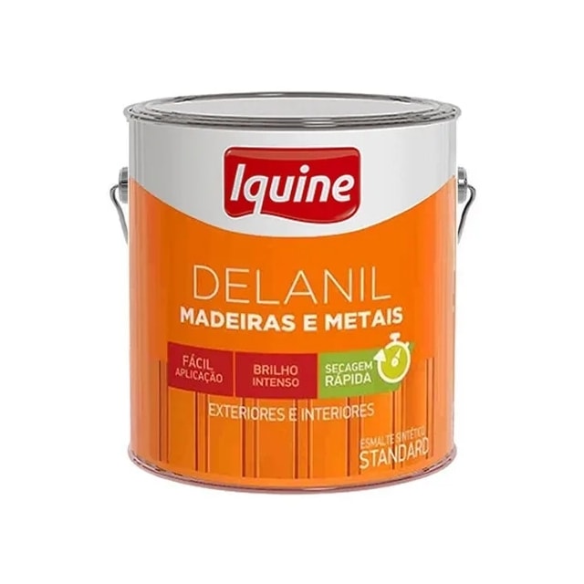 Tinta Esmalte Sintético Delanil Azul Del Rey 3,6L - Iquine 