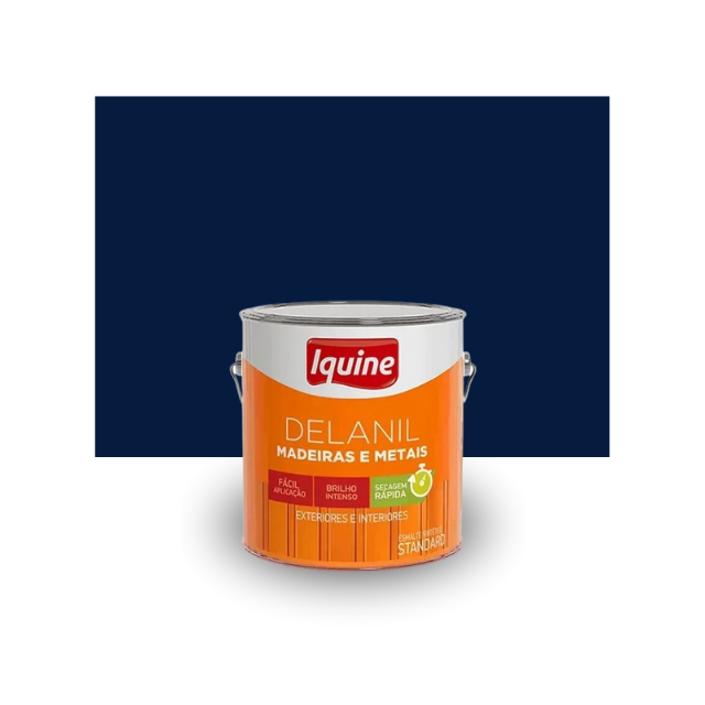Tinta Esmalte Sintético Delanil Azul Del Rey 3,6L - Iquine  Tinta Esmalte Sintético Delanil Azul Del Rey 3,6L - Iquine