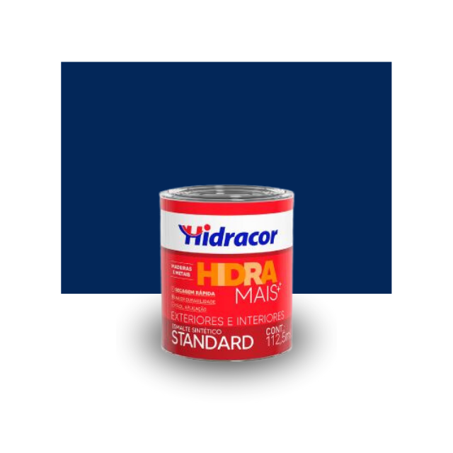 Tinta Esmalte Sintético Hidramais Brilhante Azul del Rey 3,6L - HIDRACOR Tinta Esmalte Sintético Hidramais Brilhante Azul del Rey 3,6L - HIDRACOR
