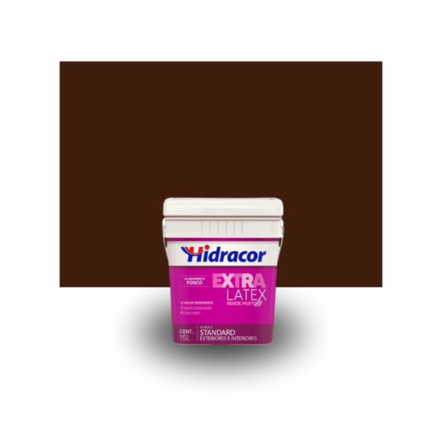 Tinta Extralatex Chocolate 15L - HIDRACOR Tinta Extralatex Chocolate 15L - HIDRACOR