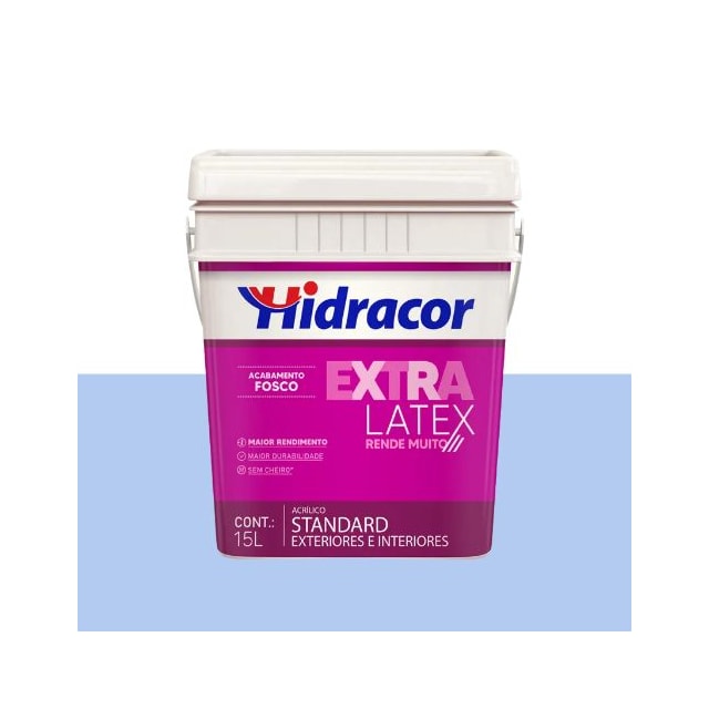 Tinta Extralatex Semibrilho Azul Mediterrâneo 15L - Hidracor