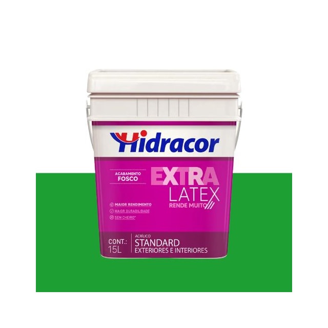 Tinta Extralatex Verde Campo 15L - Hidracor