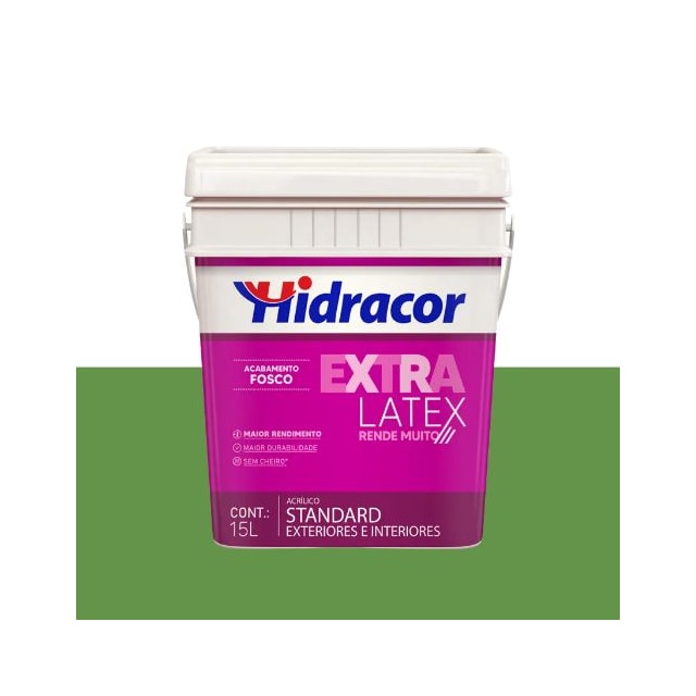 Tinta Extralatex Verde Kiwi 15L - HIDRACOR