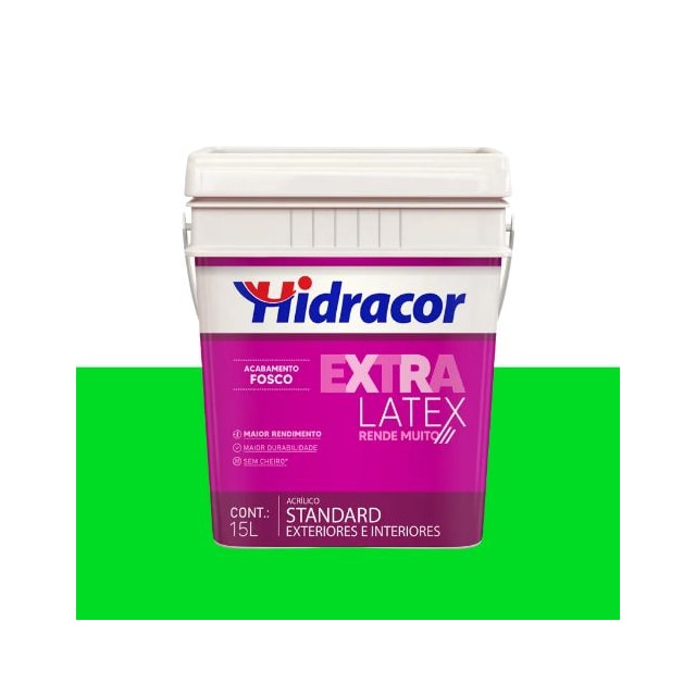 Tinta Extralatex Verde Limão 15L - Hidracor