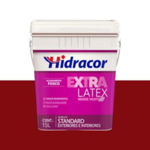 Tinta Extralatex Vermelho Caribe 15L - HIDRACOR