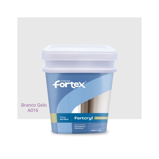 Tinta Fortcryl Branco Gelo 15L - Fortex