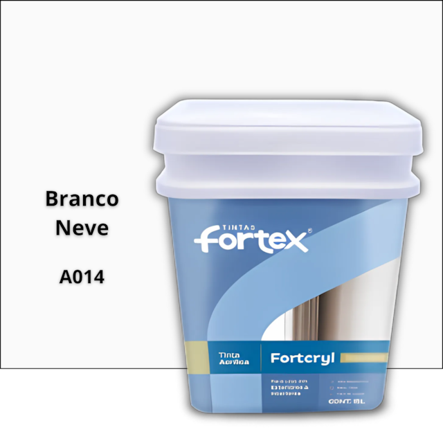 Tinta Fortcryl Branco Neve 15L - FORTEX