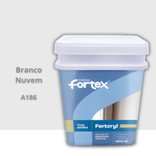 Tinta Fortcryl Branco Nuvem - 15L - Fortex Tinta Fortcryl Branco Nuvem - 15L - Fortex