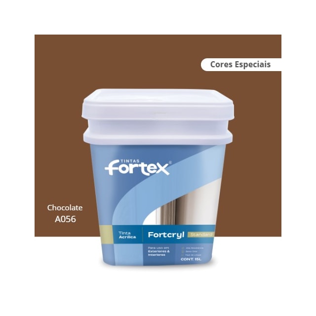 Tinta Fortcryl Chocolate 15L - FORTEX Tinta Fortcryl Chocolate 15L - FORTEX
