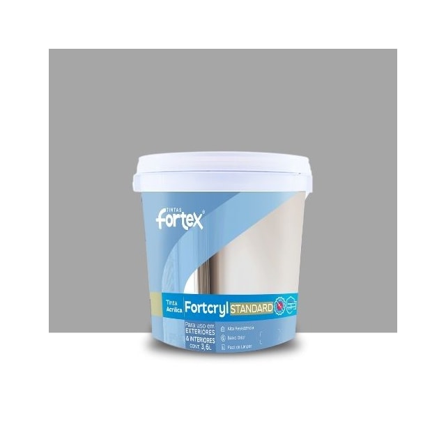 Tinta Fortcryl Cinza Medio 3,6 L - FORTEX Tinta Fortcryl Cinza Medio 3,6 L - FORTEX