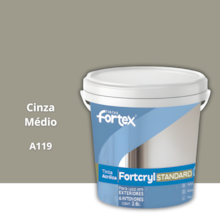 Tinta Fortcryl Cinza Medio 3,6 L - FORTEX Tinta Fortcryl Cinza Medio 3,6 L - FORTEX