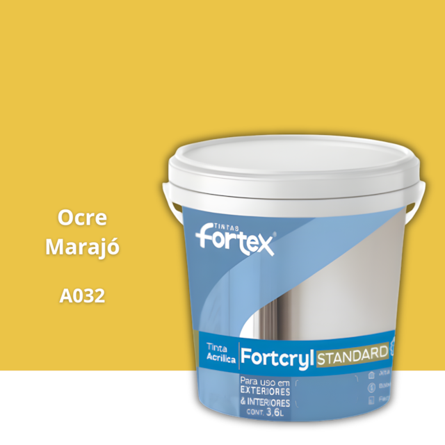 Tinta Fortcryl Ocre Marajó 3,6L - Fortex