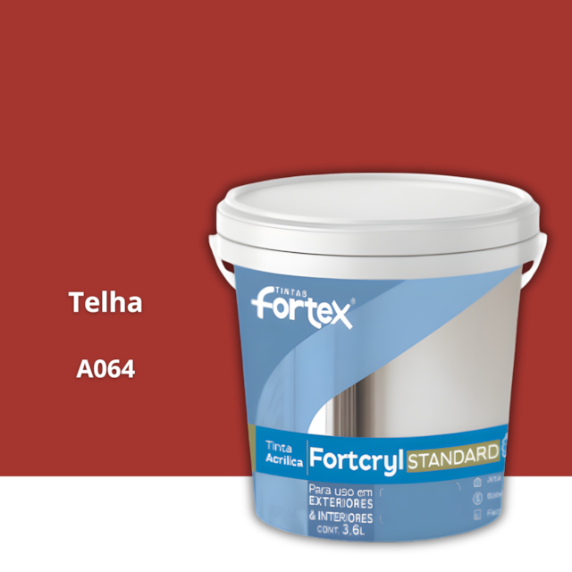 Tinta Fortcryl Telha 3,6L - FORTEX