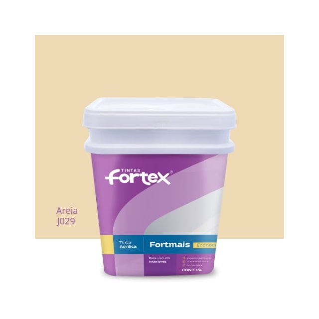 Tinta Fortmais Areia 15L - FORTEX