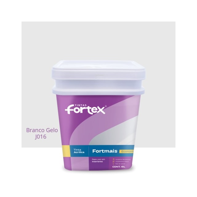 Tinta Fortmais Branco Gelo 15L - FORTEX