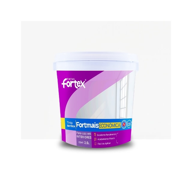 Tinta Fortmais Branco Neve 3,6L - Fortex