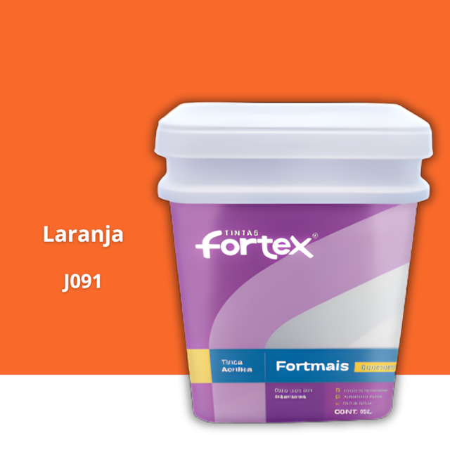 Tinta Fortmais Laranja 15L - FORTEX