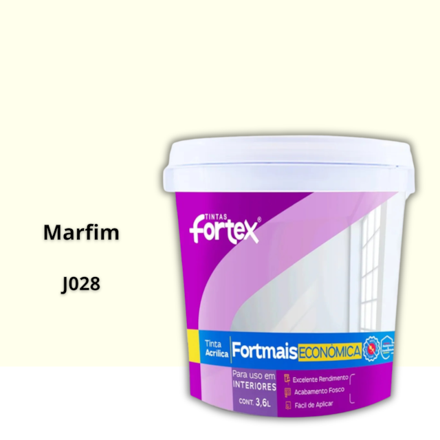 Tinta Fortmais Marfim 3,6L - Fortex