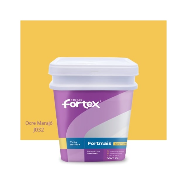 Tinta Fortmais Ocre Marajó 15L - FORTEX