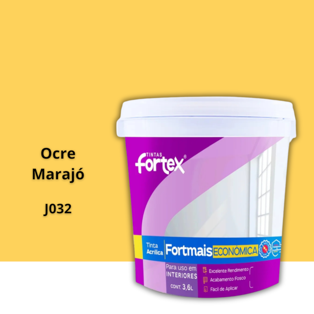 Tinta Fortmais Ocre Marajó 3,6L - Fortex