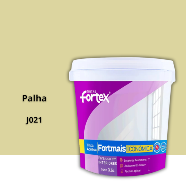 Tinta Fortmais Palha 3,6L - FORTEX