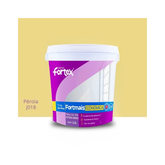 Tinta Fortmais Pérola 3,6L - Fortex