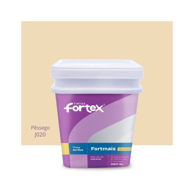 Tinta Fortmais Pêssego 15L - FORTEX