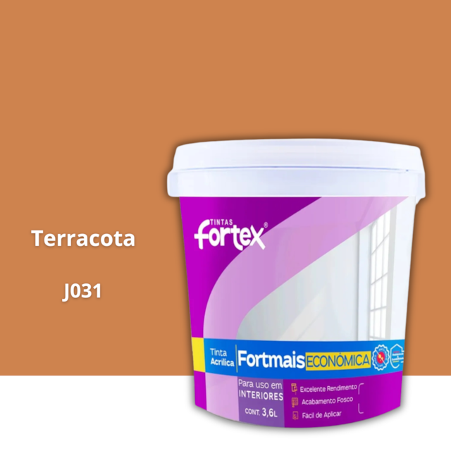 Tinta Fortmais Terracota 3,6L - Fortex