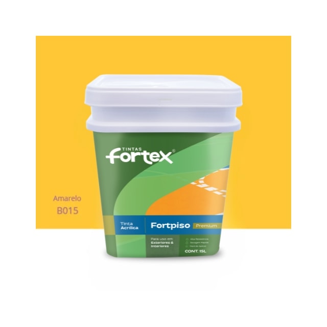 Tinta Fortpiso Amarelo 15L - Fortex