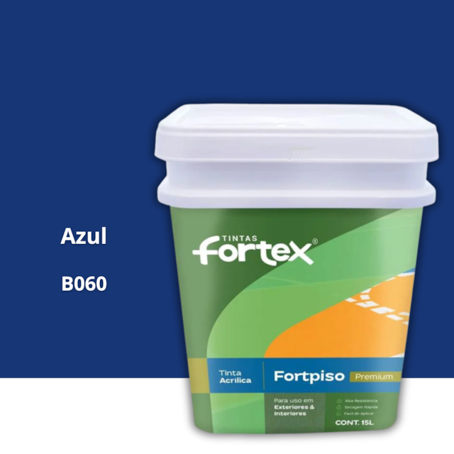 Tinta Fortpiso Azul 15L - FORTEX