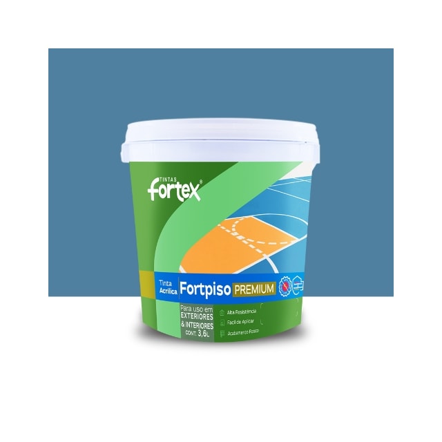 Tinta Fortpiso Azul 3,6L - Fortex