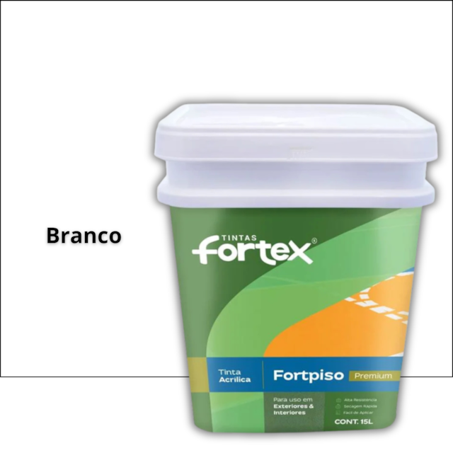 Tinta Fortpiso Branco 15L - FORTEX