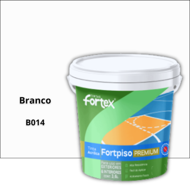 Tinta Fortpiso Branco 3,6L - FORTEX