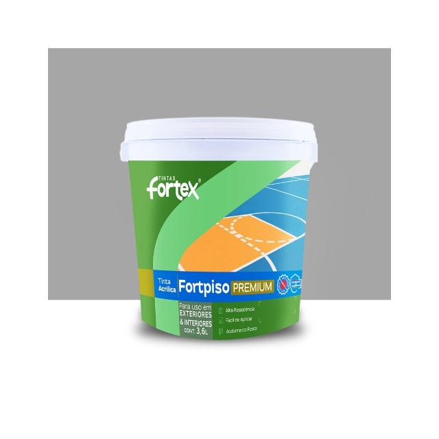 Tinta Fortpiso Cinza 3,6L - Fortex