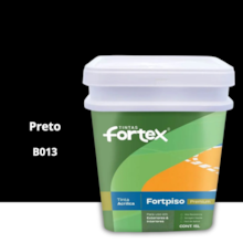 Tinta Fortpiso Preto 15L - FORTEX