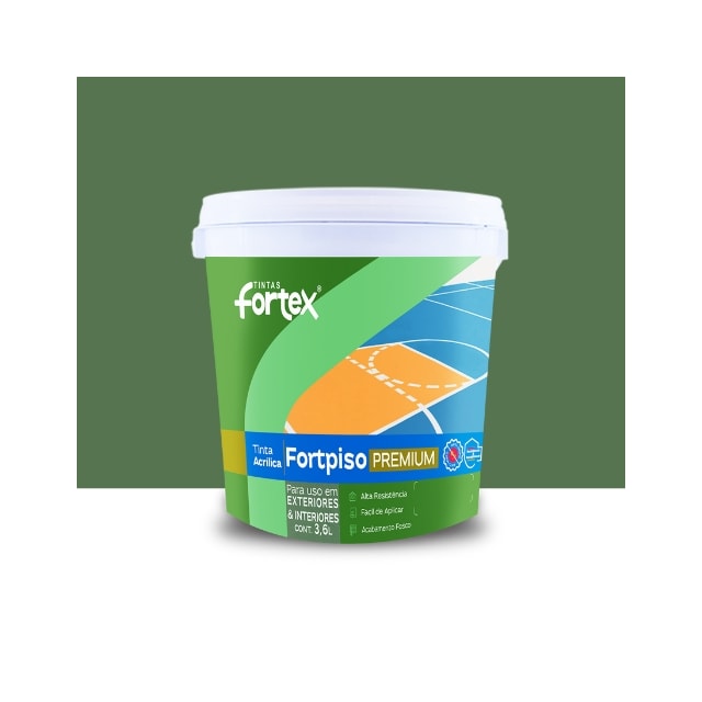 Tinta Fortpiso Verde 3,6L - Fortex