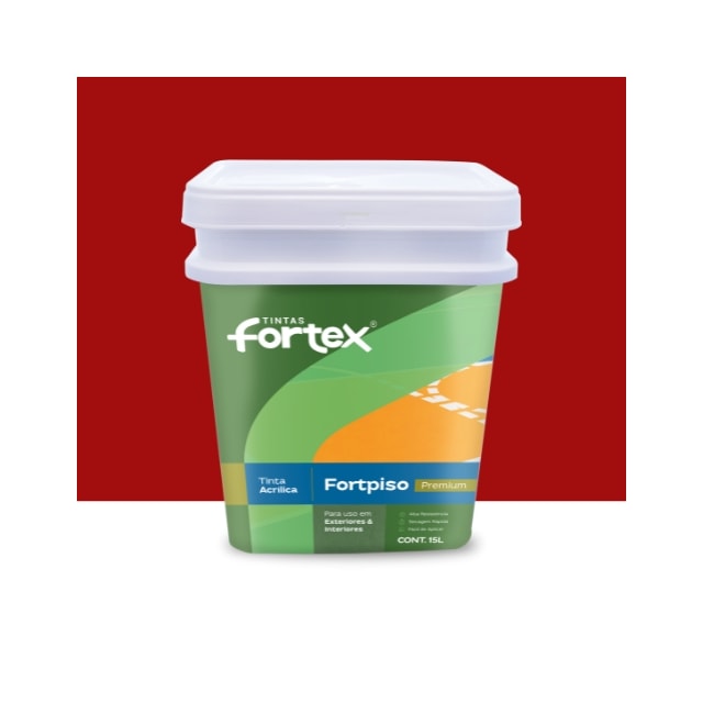 Tinta Fortpiso Vermelho 15L - Fortex