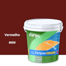 Tinta Fortpiso Vermelho 3,6L - FORTEX