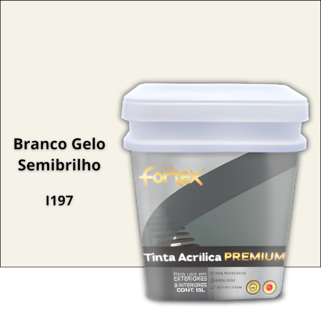 Tinta Fortplus Semibrilho Branco Gelo 15L - FORTEX Tinta Fortplus Semibrilho Branco Gelo 15L - FORTEX