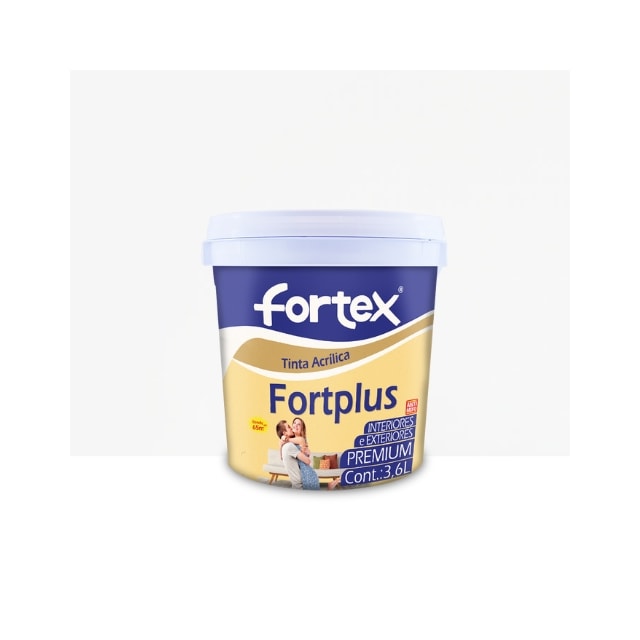 Tinta Fortplus Semibrilho Branco Neve 3,6L - FORTEX Tinta Fortplus Semibrilho Branco Neve 3,6L - FORTEX