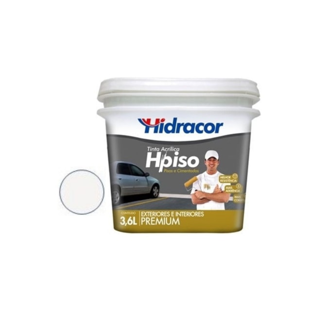 Tinta Hpiso Branco Neve 3,6L - Hidracor