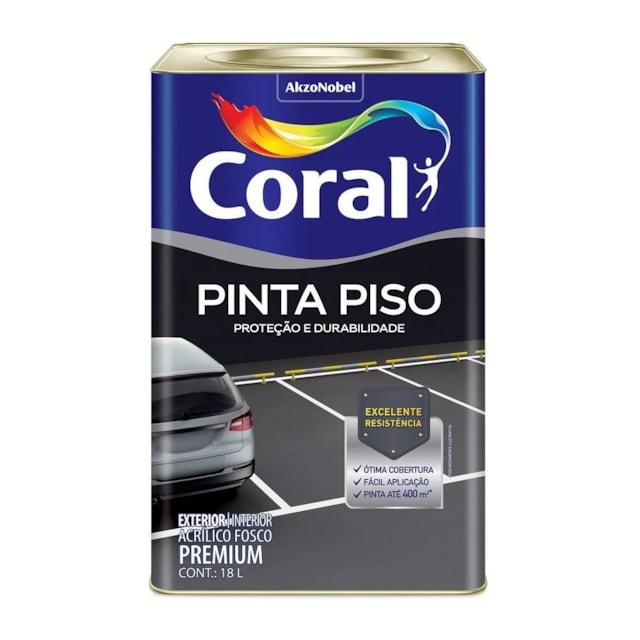 Tinta Pinta Piso Azul 18L - Coral