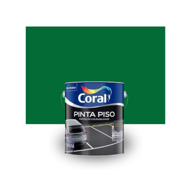 Tinta Pinta Piso Verde 3,6L - Coral Tinta Pinta Piso Verde 3,6L - Coral