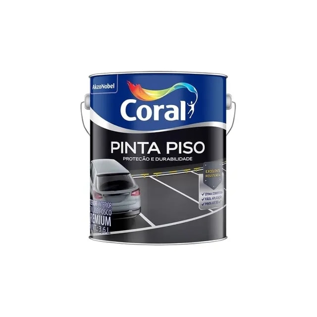 Tinta Pinta Piso Vermelho 3,6L - Coral