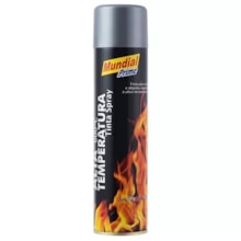 Tinta Spray Alta Temperatura Alumínio 400ml - MUNDIAL